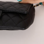 Chanel 2021 Black Caviar Sunglasses Case on Chain - FashioNica