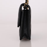 Chanel 2021 Caviar COCO Cardholder on Chain - FashioNica