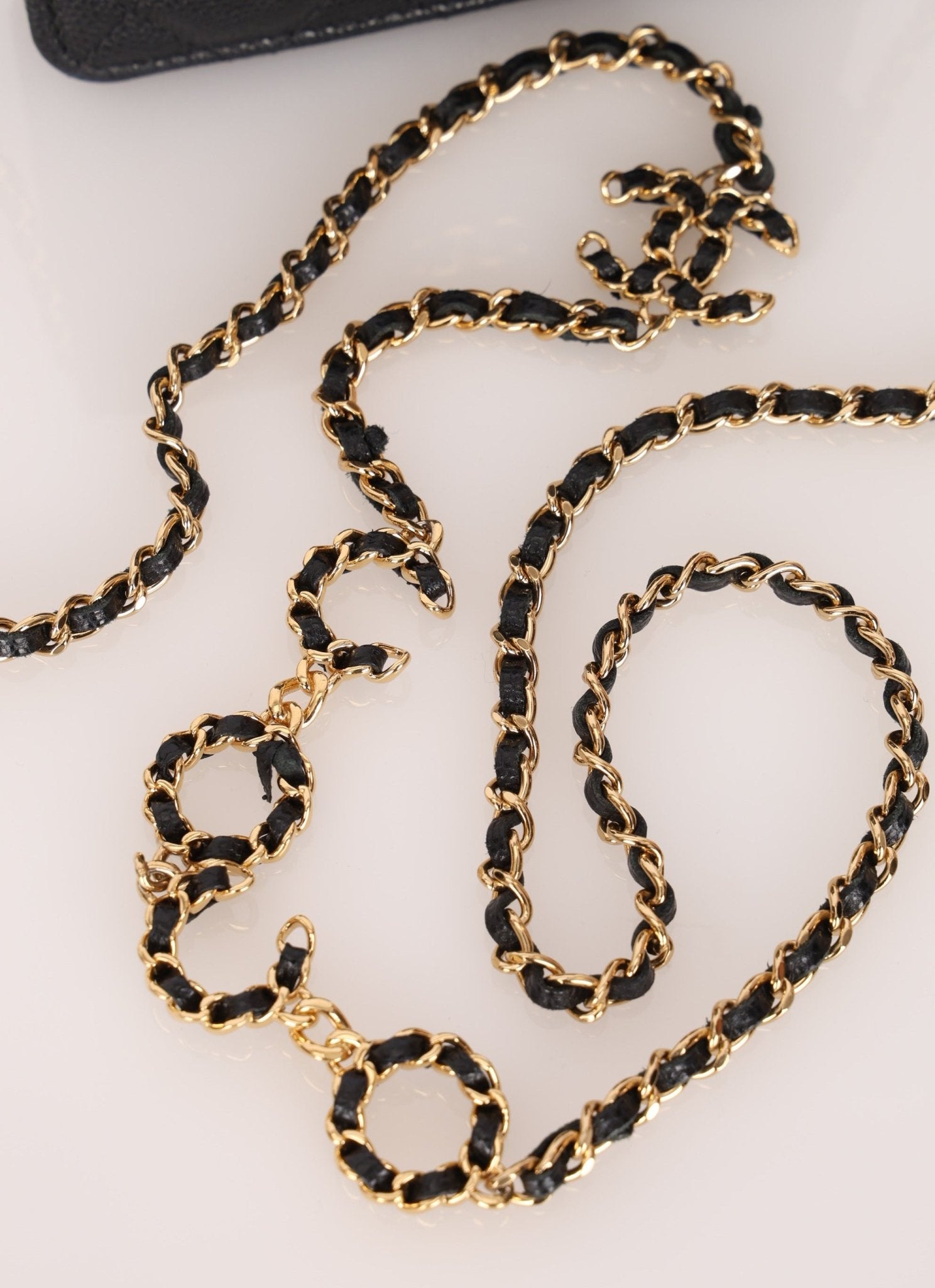 Chanel 2021 Caviar COCO Cardholder on Chain - FashioNica