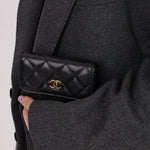 Chanel 2021 Caviar COCO Cardholder on Chain - FashioNica