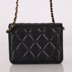 Chanel 2021 Caviar COCO Cardholder on Chain - FashioNica