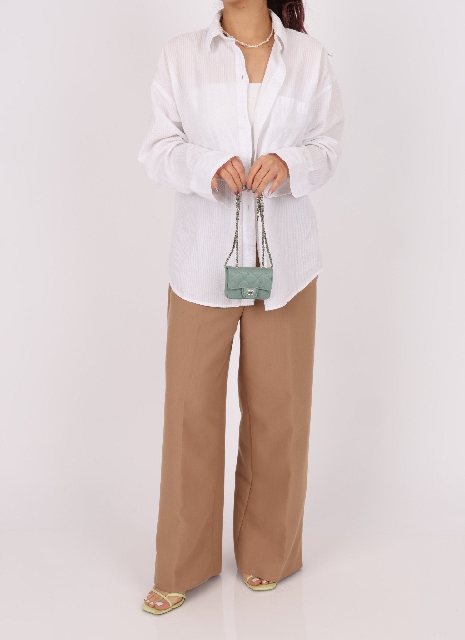 Chanel 2021 Caviar Sage Belt Bag - FashioNica