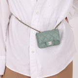 Chanel 2021 Caviar Sage Belt Bag - FashioNica