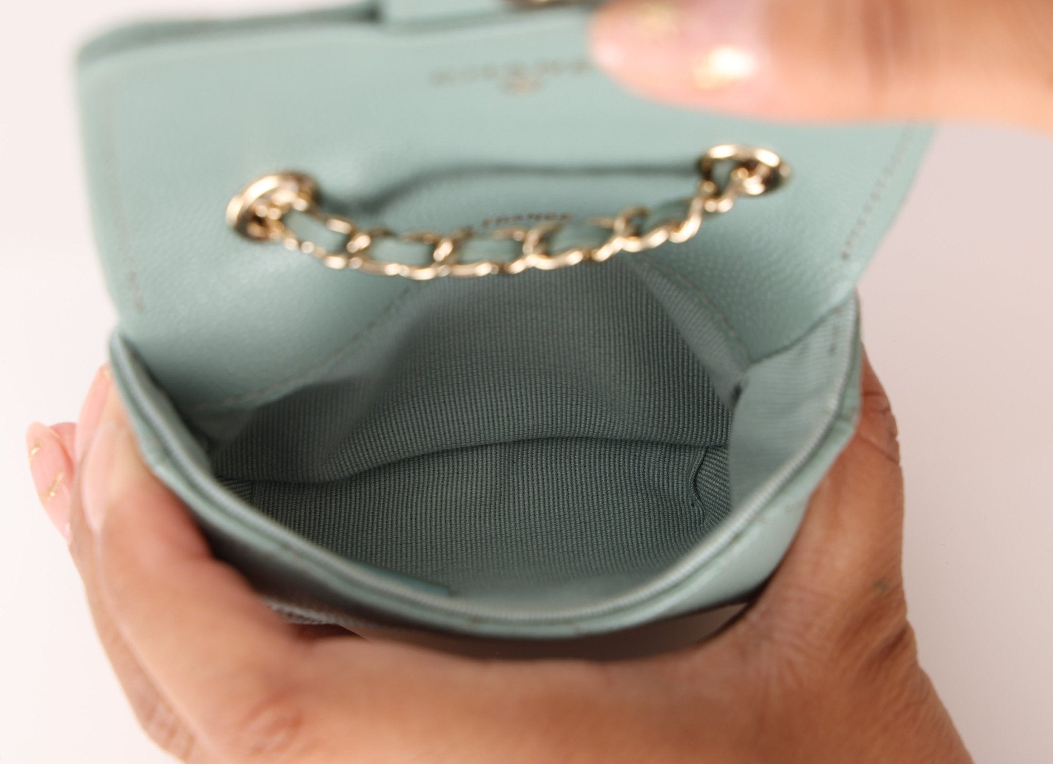Chanel 2021 Caviar Sage Belt Bag - FashioNica