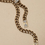 Chanel 2021 Crystal Curb Chain Necklace - FashioNica