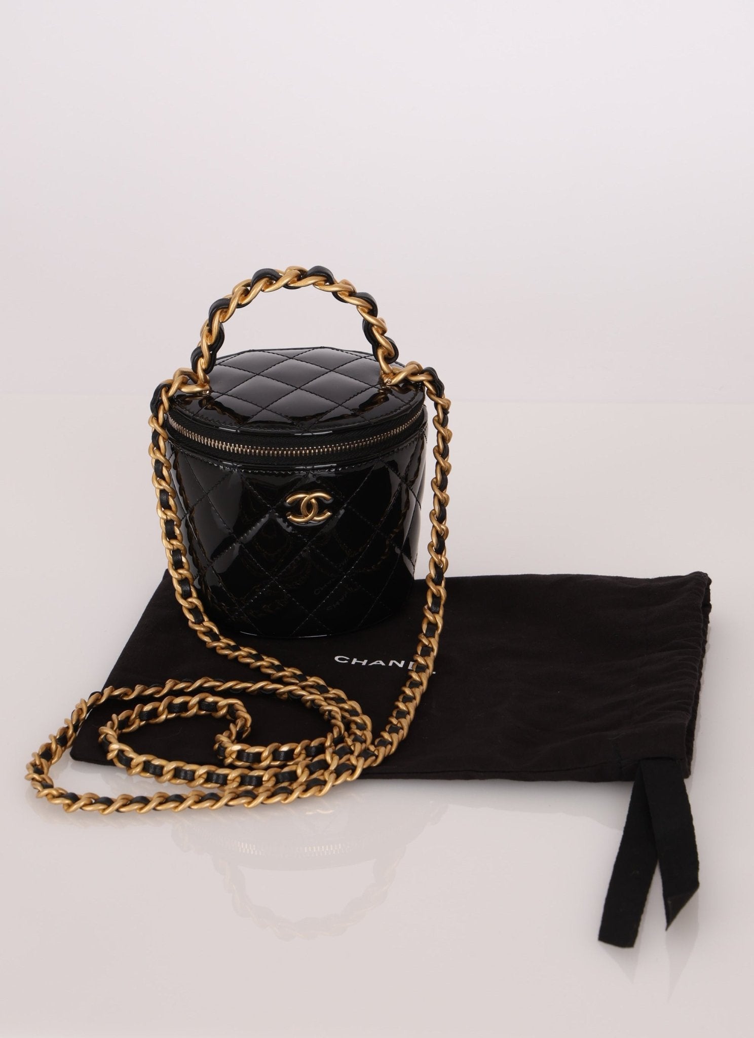 Chanel 2022 Patent Afternoon Tea Vanity on Chain - FashioNica