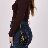 Chanel 2022 Patent Afternoon Tea Vanity on Chain - FashioNica