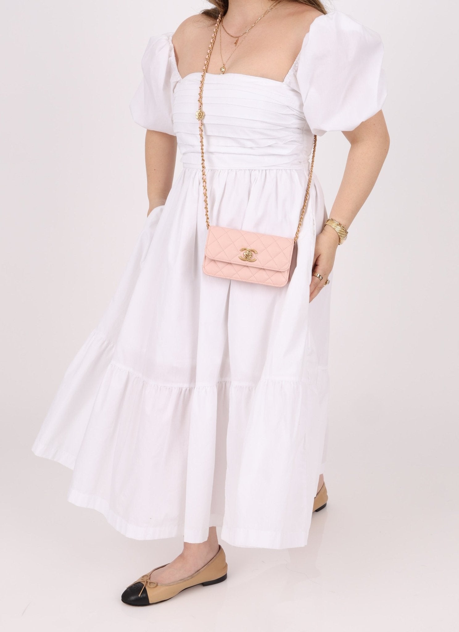 Chanel Caviar Camellia Mini Flap Bag - FashioNica