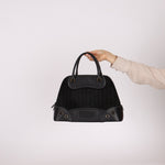 Dior 2001 License Plate Montaigne Leather and Pony Hair Bowler Bag - FashioNica