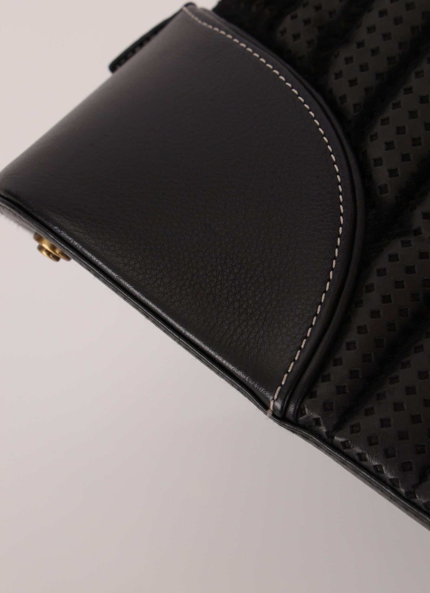 Dior 2001 License Plate Montaigne Leather and Pony Hair Bowler Bag - FashioNica