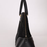 Dior 2001 License Plate Montaigne Leather and Pony Hair Bowler Bag - FashioNica