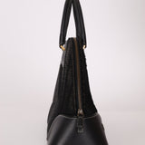 Dior 2001 License Plate Montaigne Leather and Pony Hair Bowler Bag - FashioNica