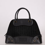 Dior 2001 License Plate Montaigne Leather and Pony Hair Bowler Bag - FashioNica