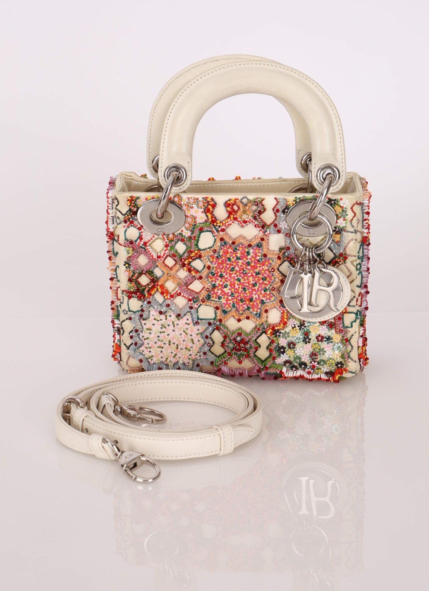 Dior 2015 Satin Beaded Mini Lady - FashioNica