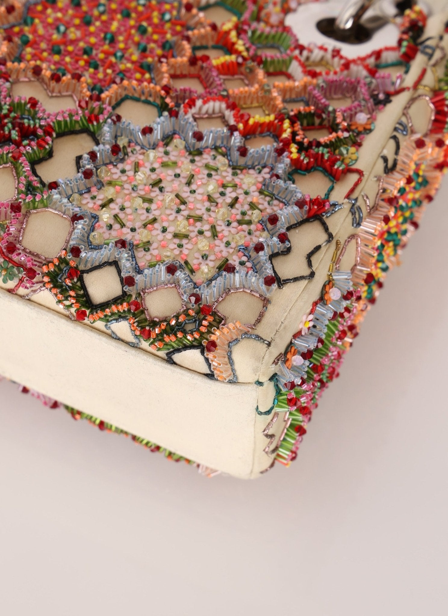 Dior 2015 Satin Beaded Mini Lady - FashioNica