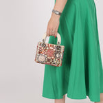 Dior 2015 Satin Beaded Mini Lady - FashioNica