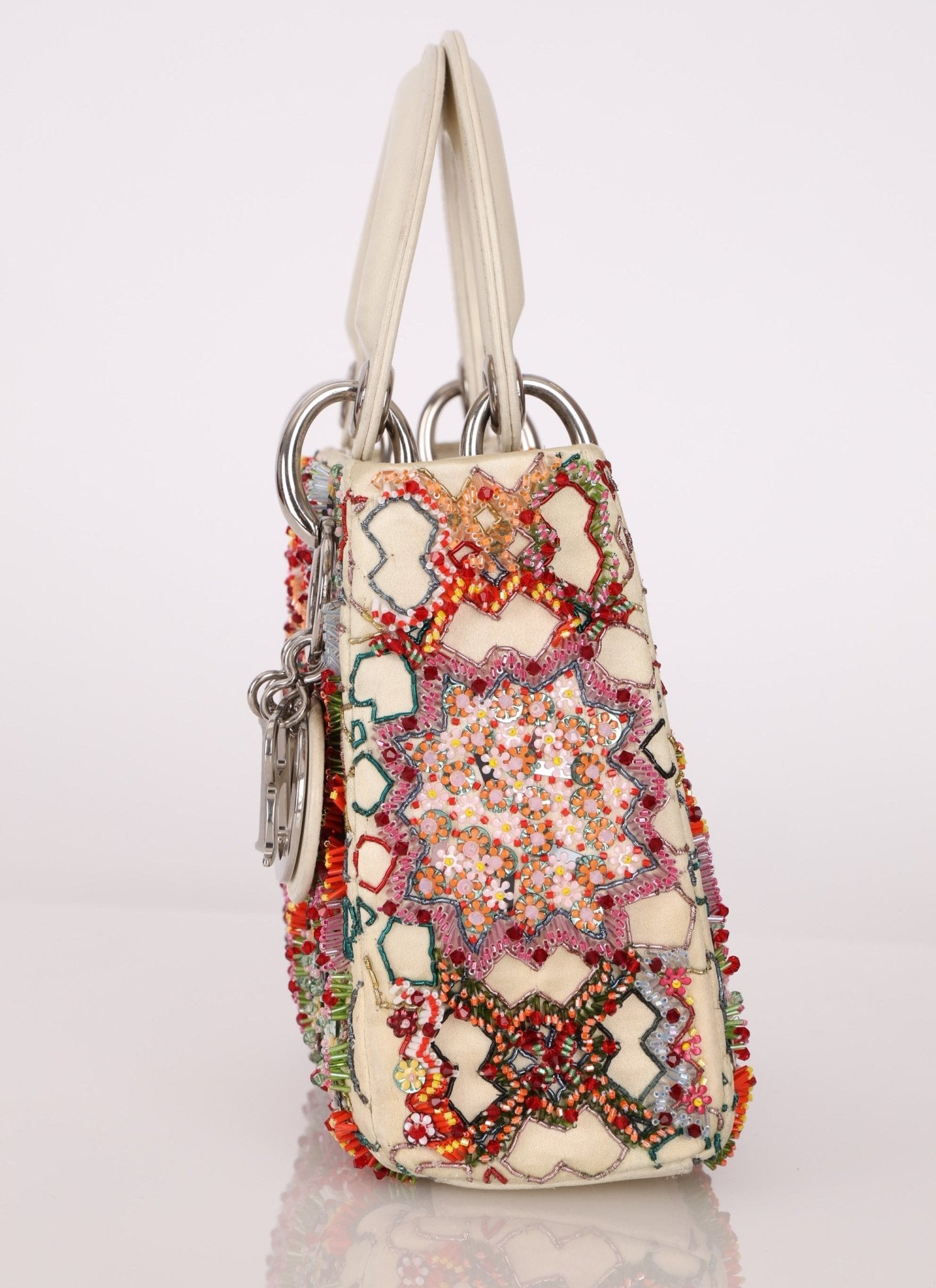 Dior 2015 Satin Beaded Mini Lady - FashioNica