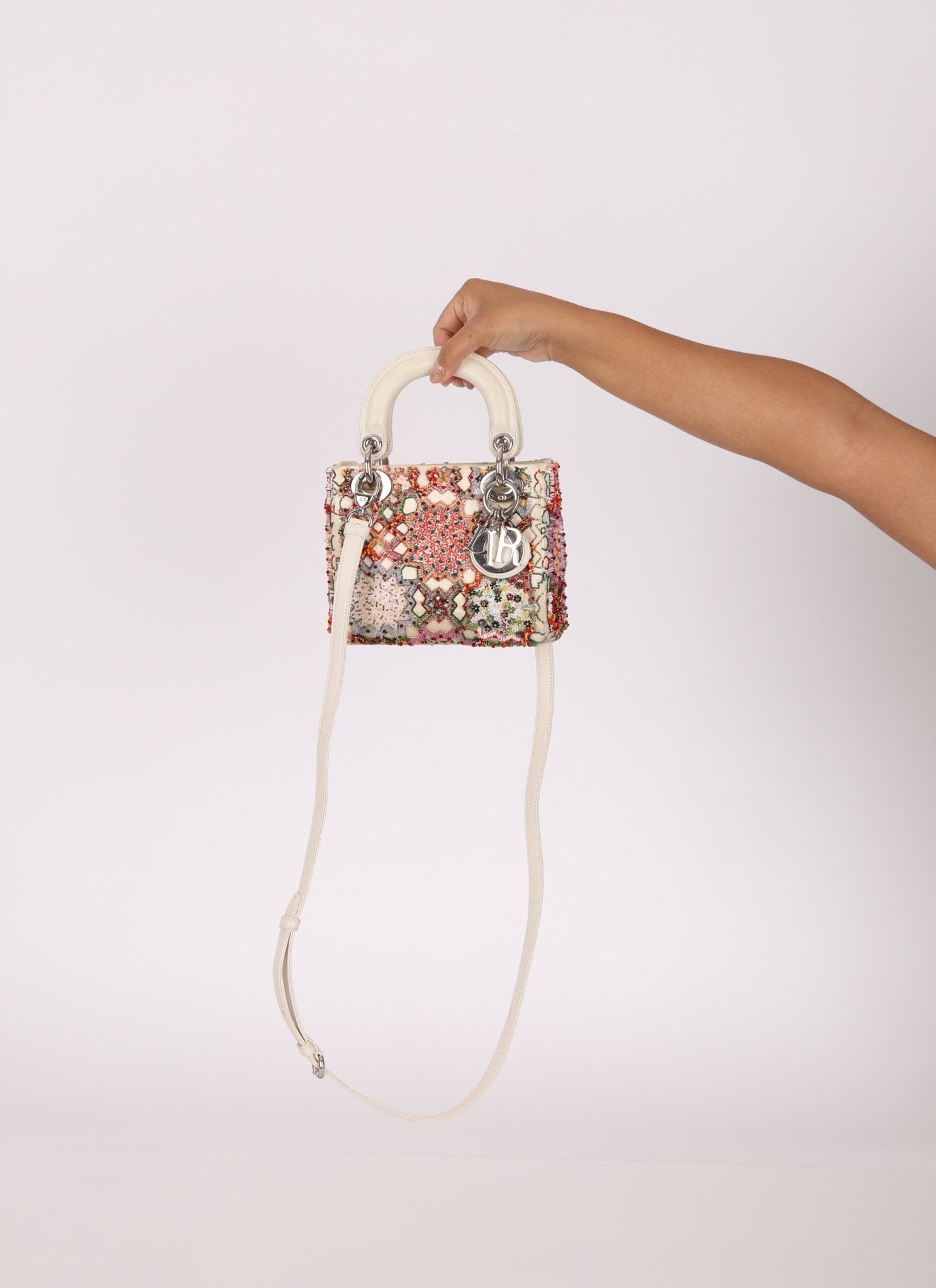 Dior 2015 Satin Beaded Mini Lady - FashioNica