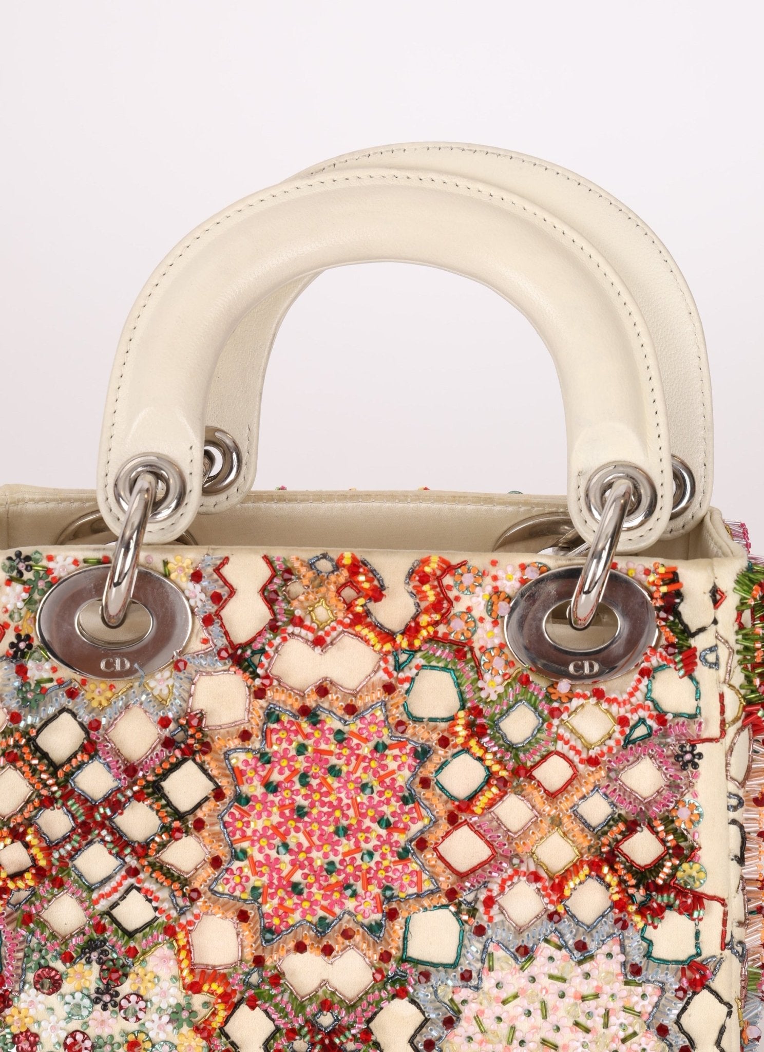 Dior 2015 Satin Beaded Mini Lady - FashioNica