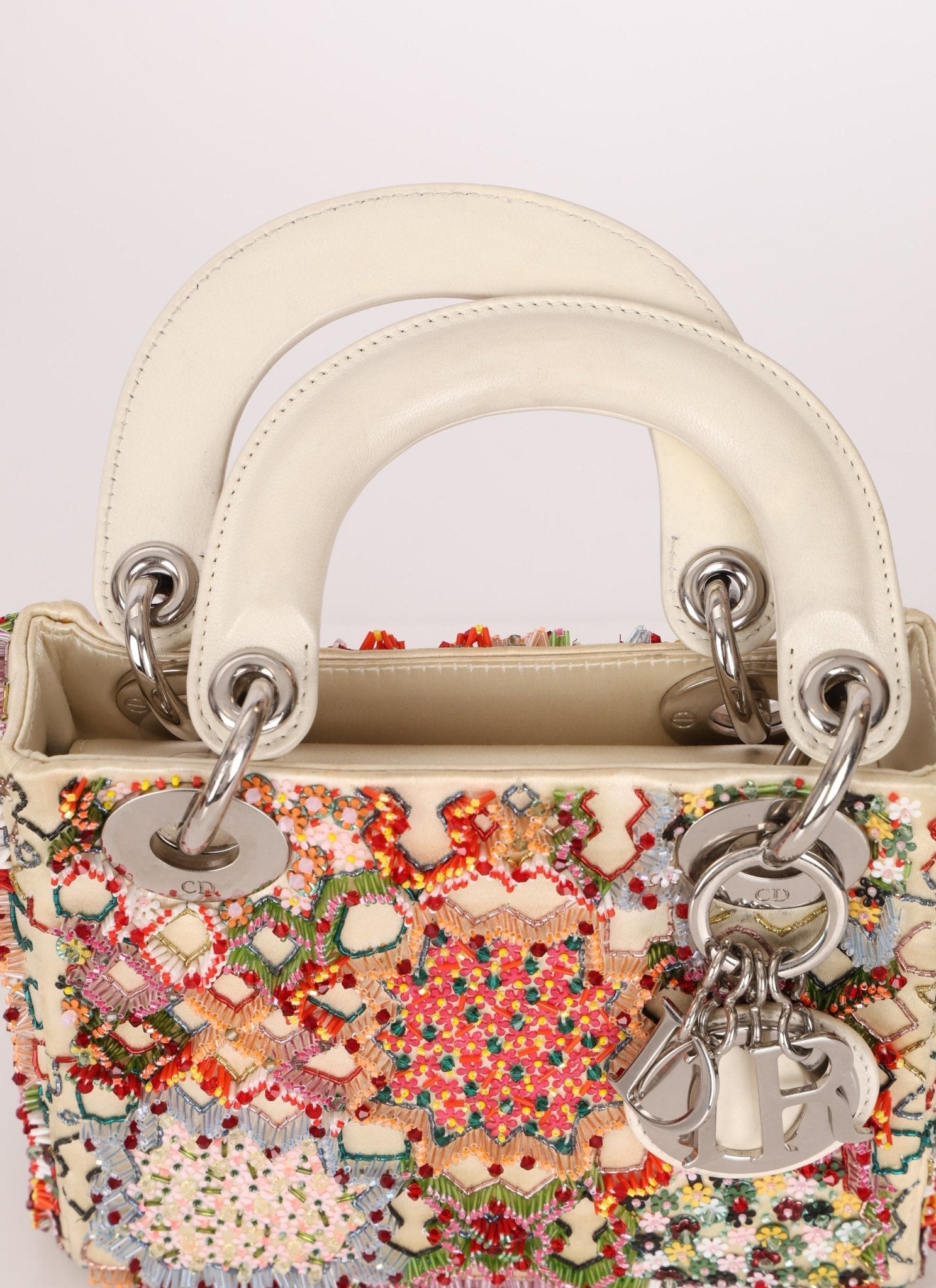 Dior 2015 Satin Beaded Mini Lady - FashioNica