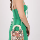 Dior 2015 Satin Beaded Mini Lady - FashioNica