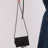 Dior 2020 Calfskin Ultra Matte Cardholder with Chain - FashioNica