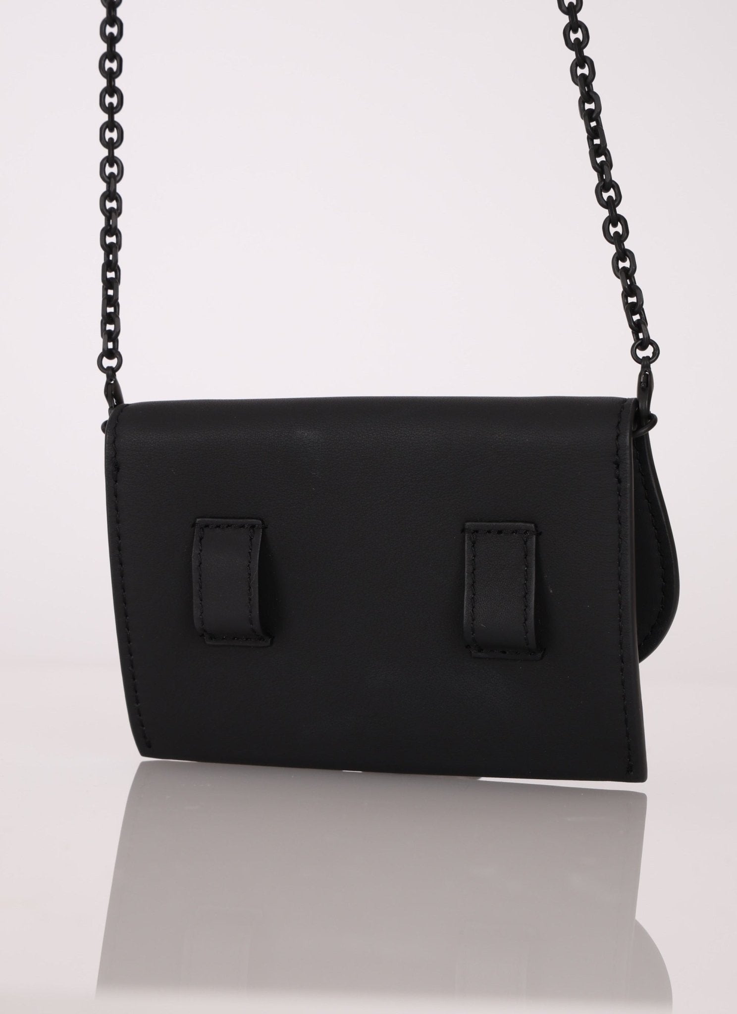 Dior 2020 Calfskin Ultra Matte Cardholder with Chain - FashioNica