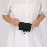 Dior 2020 Calfskin Ultra Matte Cardholder with Chain - FashioNica