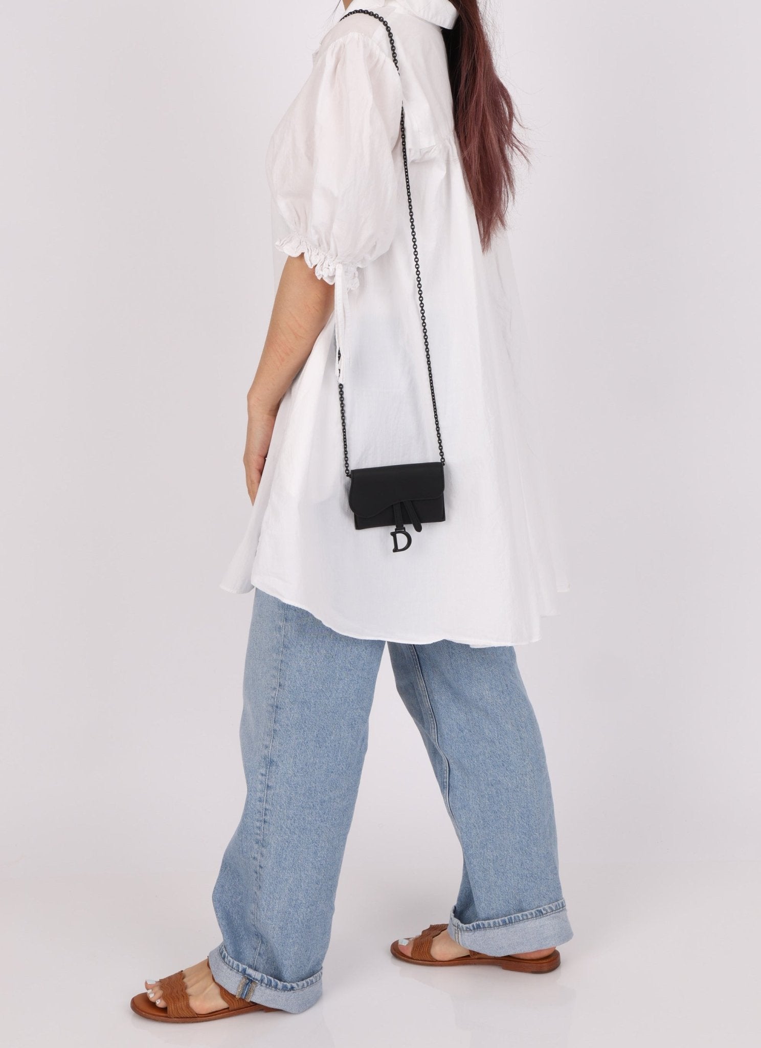 Dior 2020 Calfskin Ultra Matte Cardholder with Chain - FashioNica