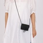 Dior 2020 Calfskin Ultra Matte Cardholder with Chain - FashioNica