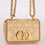 Dior 2021 Raffia Micro Caro Bag - FashioNica