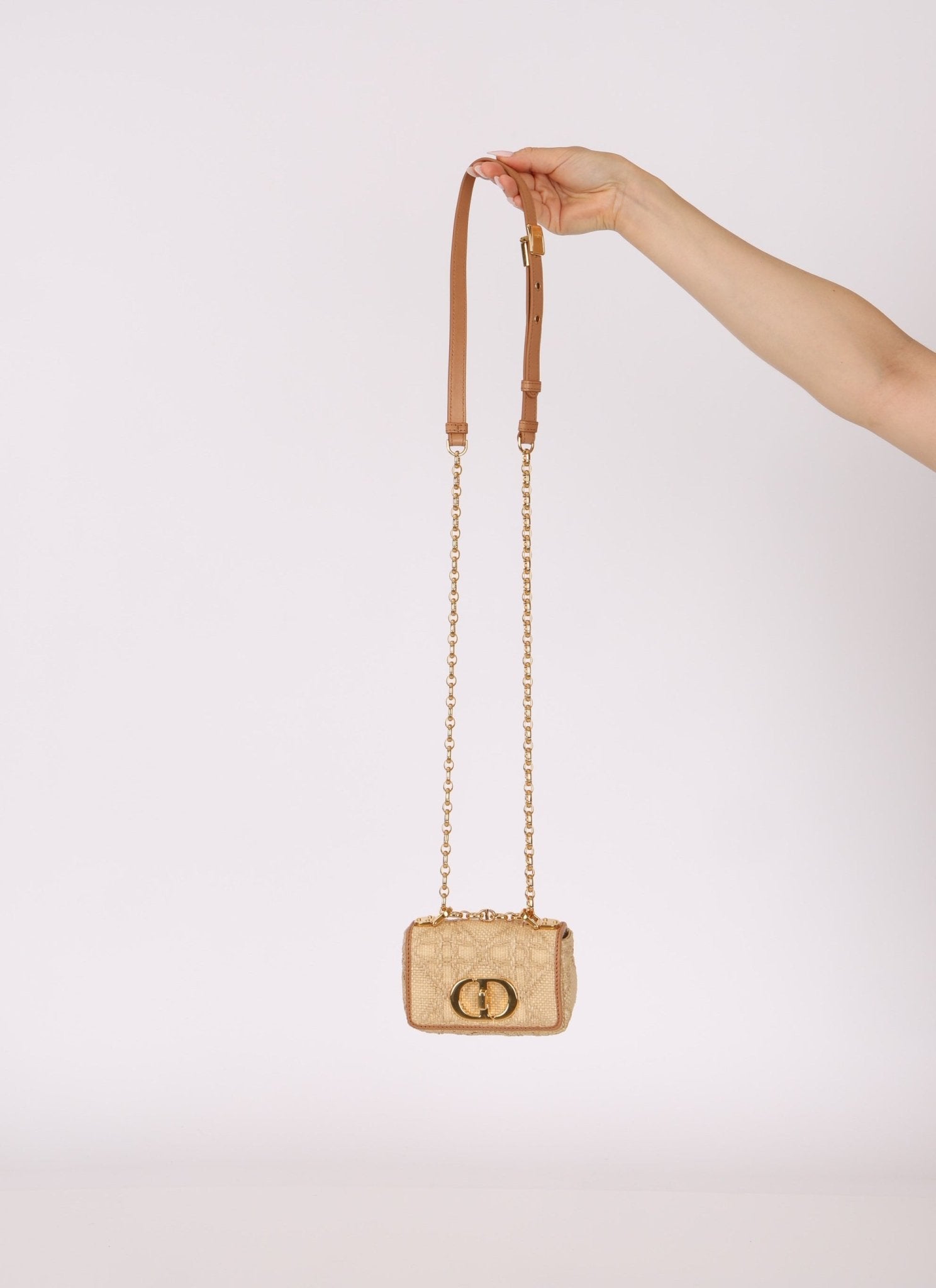 Dior 2021 Raffia Micro Caro Bag - FashioNica