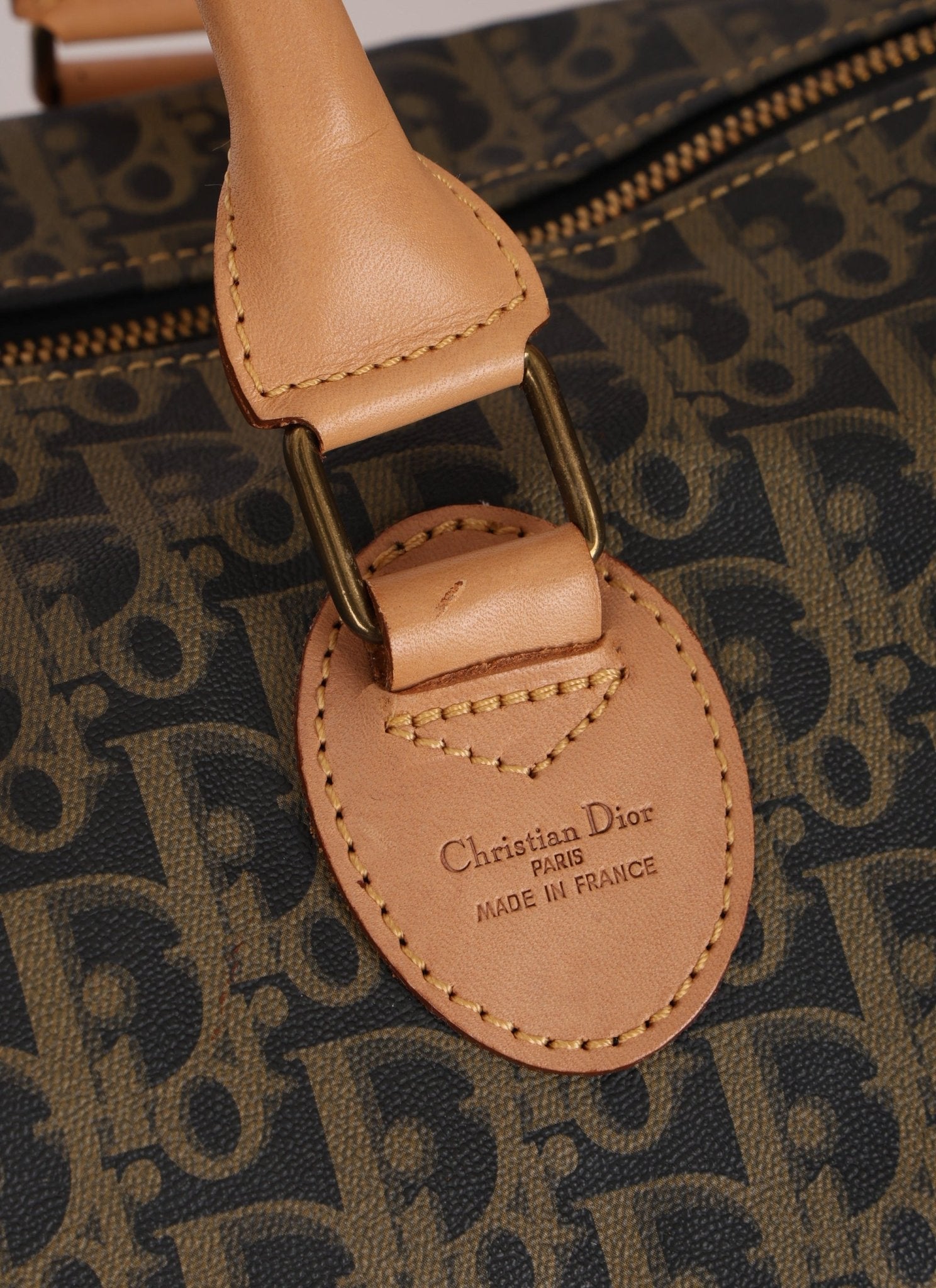 Dior Coated Canvas Trotter Weekender Duffel Bag - FashioNica