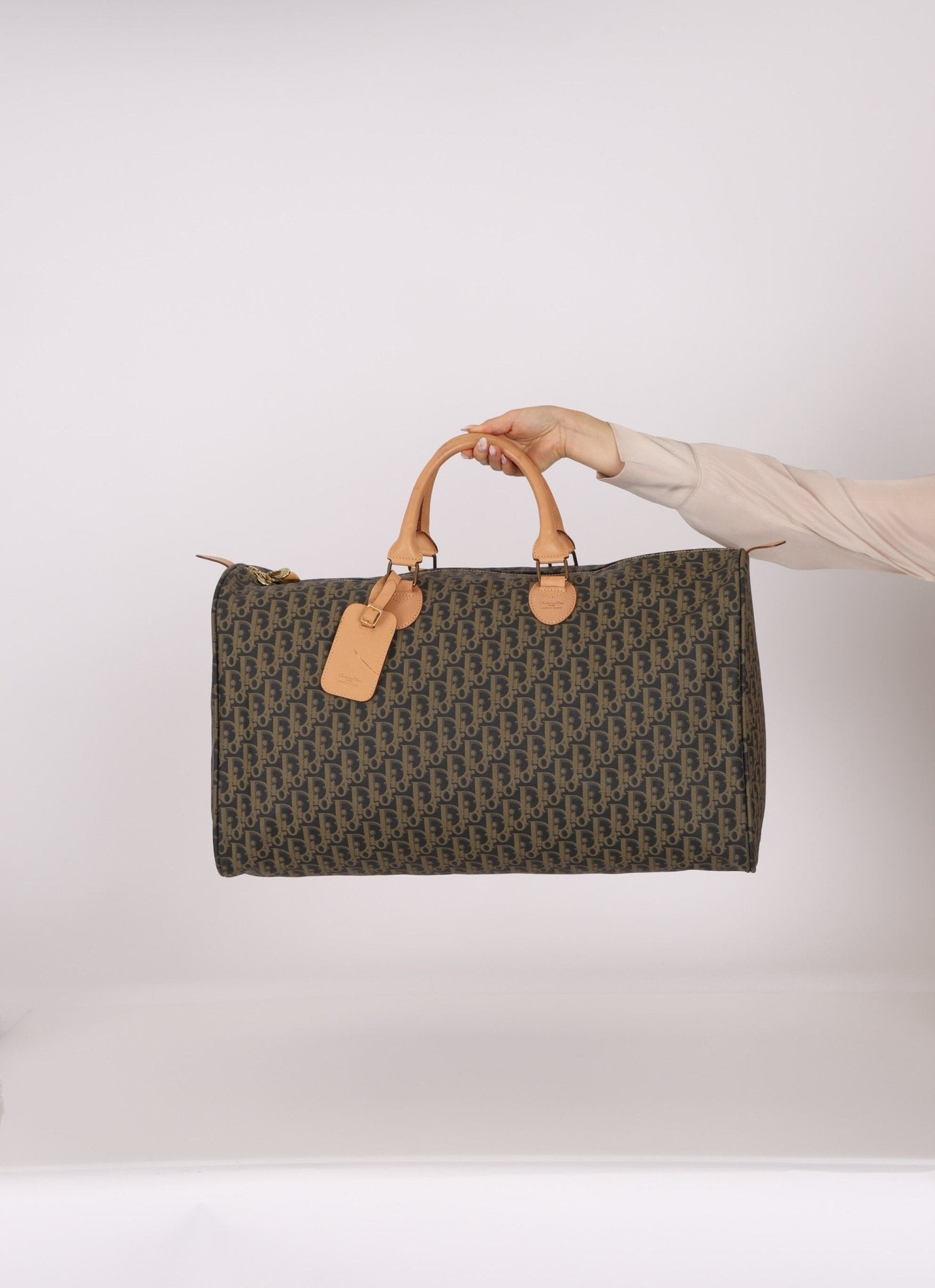 Dior Coated Canvas Trotter Weekender Duffel Bag - FashioNica