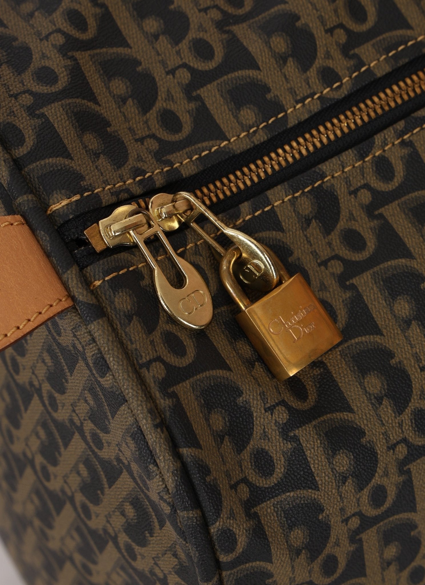 Dior Coated Canvas Trotter Weekender Duffel Bag - FashioNica