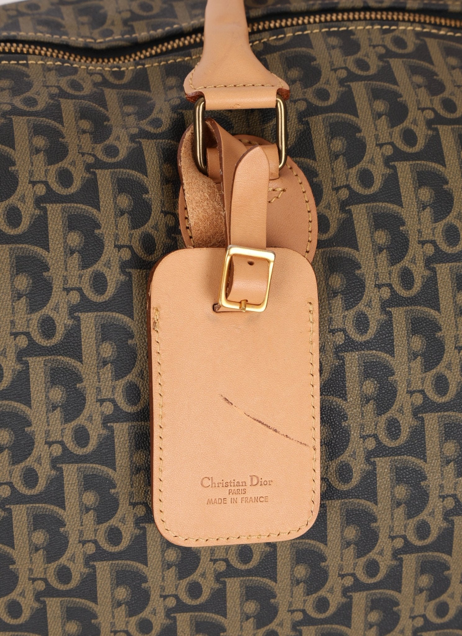 Dior Coated Canvas Trotter Weekender Duffel Bag - FashioNica