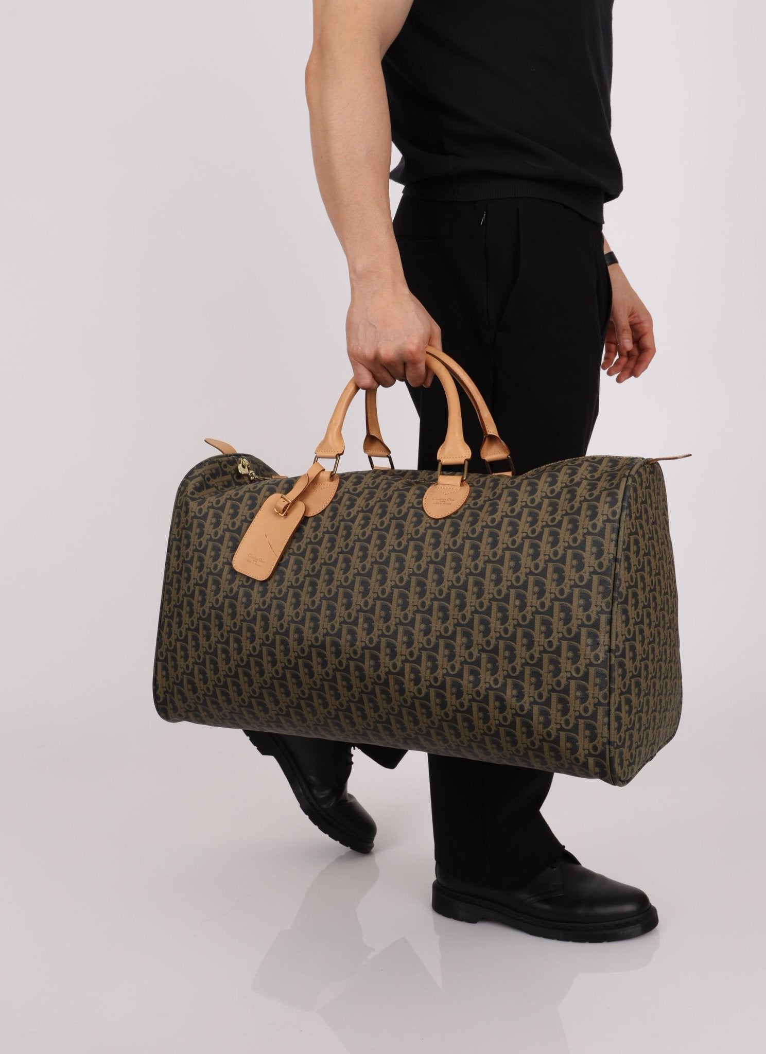 Dior Coated Canvas Trotter Weekender Duffel Bag - FashioNica