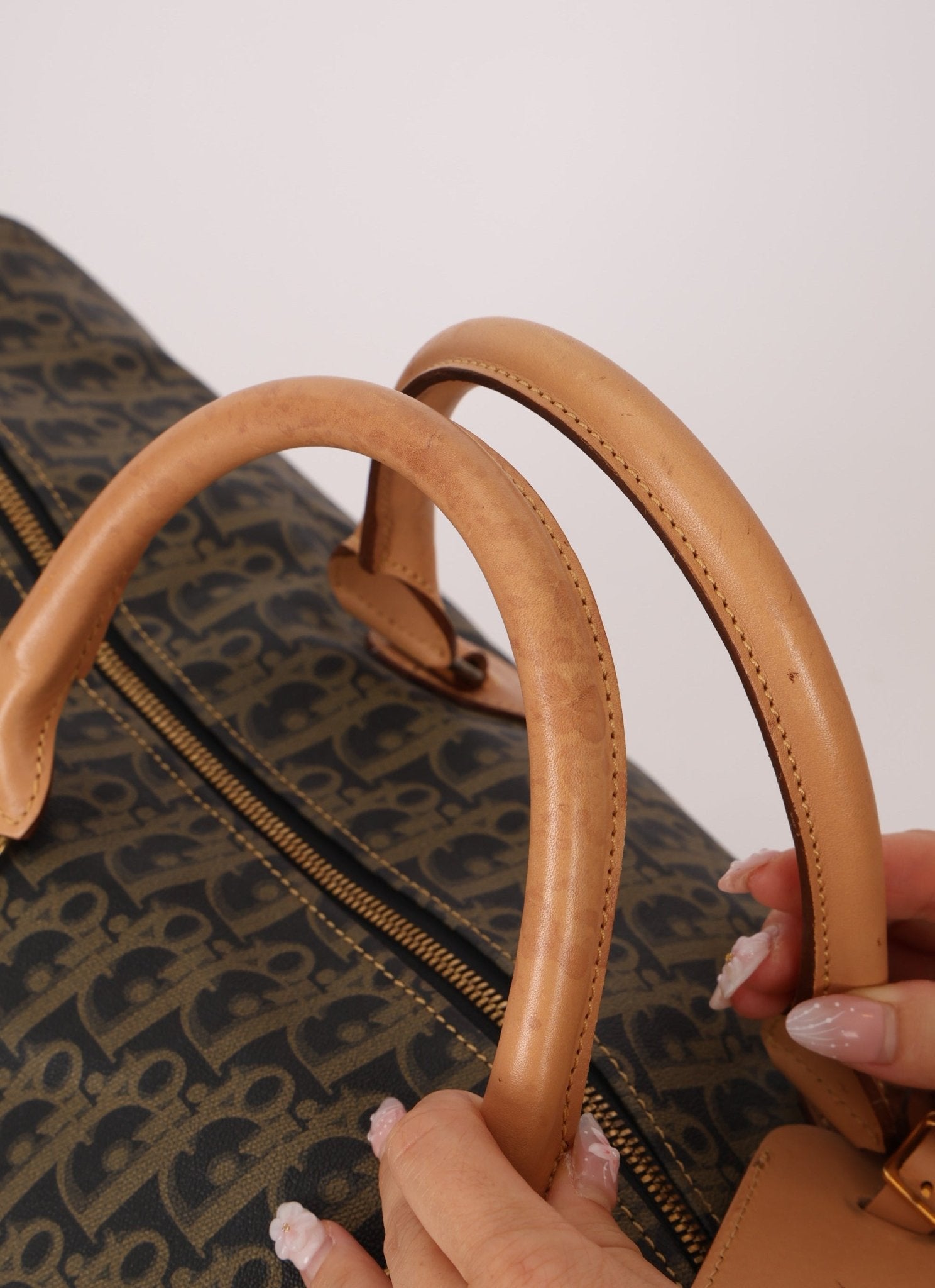 Dior Coated Canvas Trotter Weekender Duffel Bag - FashioNica