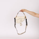 Dior Grained Calfskin Mini Saddle w/ Guitar Strap - FashioNica