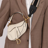 Dior Grained Calfskin Mini Saddle w/ Guitar Strap - FashioNica