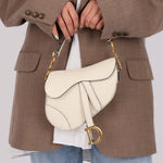 Dior Grained Calfskin Mini Saddle w/ Guitar Strap - FashioNica