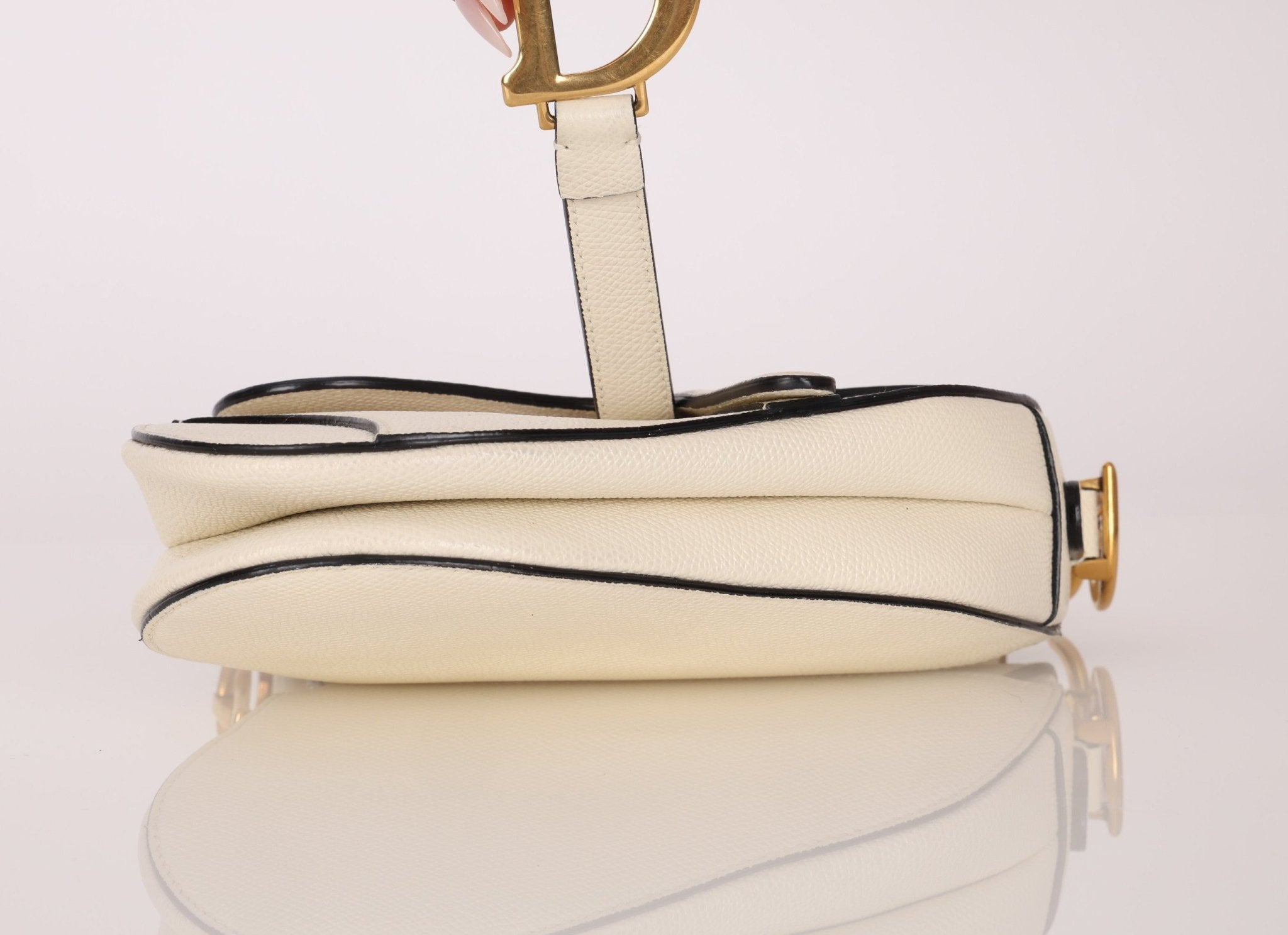 Dior Grained Calfskin Mini Saddle w/ Guitar Strap - FashioNica