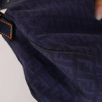 Fendi Blue Zucchino Baguette Shoulder Bag - FashioNica