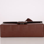 Fendi Chocolate Zucca Soft Trunk Baguette with Strap - FashioNica