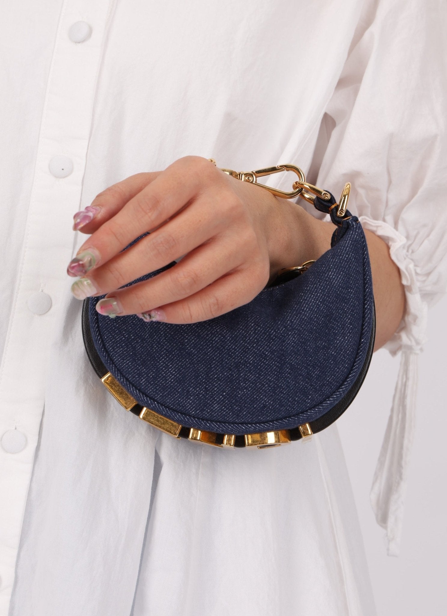 Fendi Denim Nano Fendigraphy - FashioNica