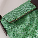 Fendi Green Beaded Baguette - FashioNica