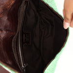 Fendi Green Beaded Baguette - FashioNica