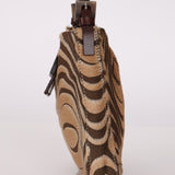 Fendi Ponyhair Mini Baguette Shoulder Bag - FashioNica