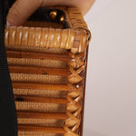 Fendi Rattan and Bamboo Small Tote - FashioNica