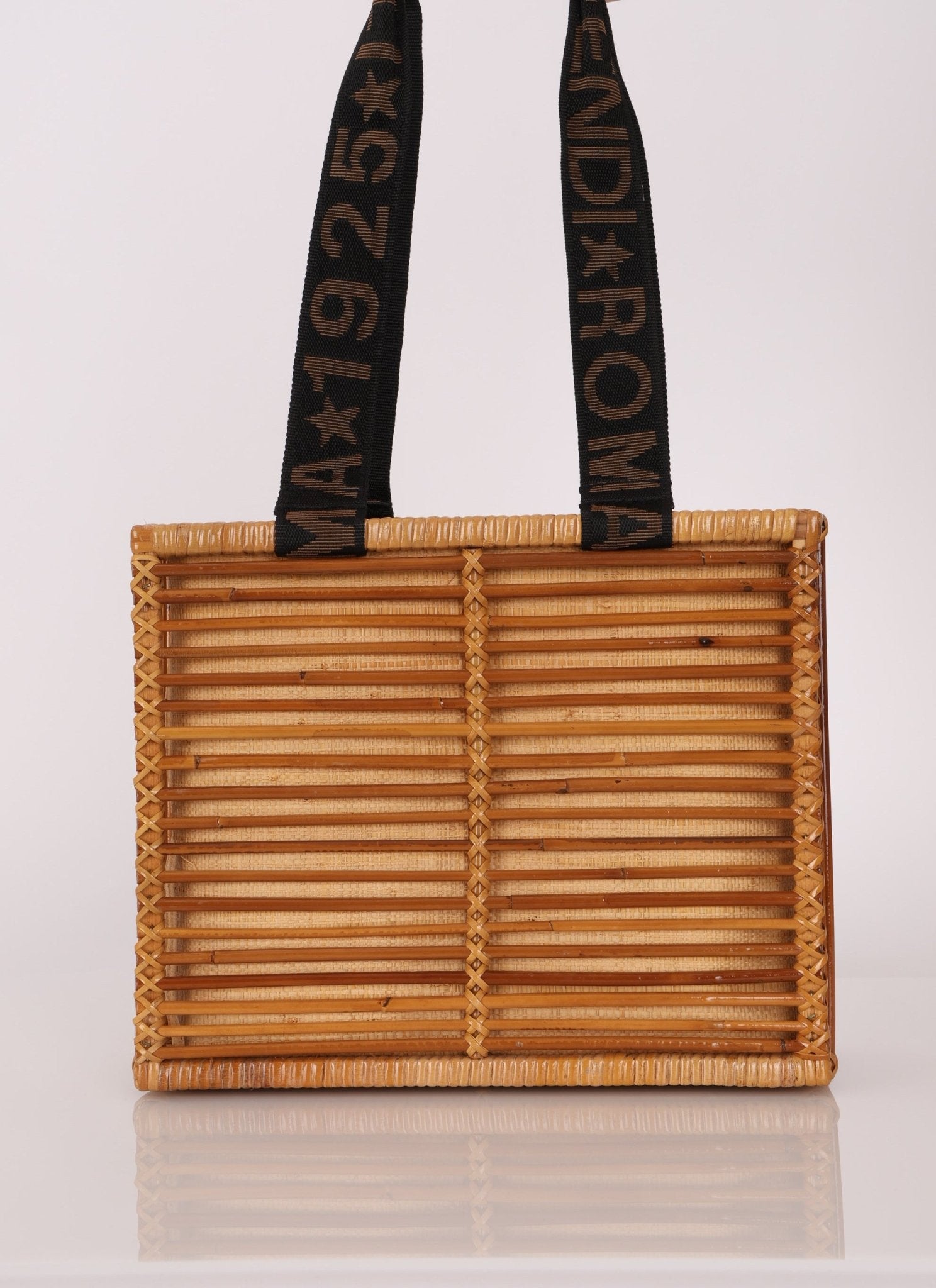 Fendi Rattan and Bamboo Small Tote - FashioNica